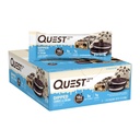 Quest Διατροφή βουτηγμένη σοκολάτα cookies & Cream Protein Bars, Υψηλής πρωτεΐνης, χαμηλής υδατανθράκων, χωρίς γλουτένη, Keto Φιλικό, 12 Count