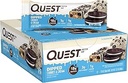 Quest Διατροφή βουτηγμένη σοκολάτα cookies & Cream Protein Bars, Υψηλής πρωτεΐνης, χαμηλής υδατανθράκων, χωρίς γλουτένη, Keto Φιλικό, 12 Count
