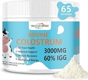 Bovine Colostrum Supplement Toz: Saf Tüm Bovine Colostrum Immunoglobulins ve Nutrients for Immune Support and Gut Health, Easy to Mix in Water or Smoothies