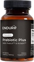 Endurance Products ENDUR Prebiyotik Plus with Actazin & PreticX Complex, Helps You Feel Light, Comfortable & Confident Every Day, Gluten Free, 60 Tablets