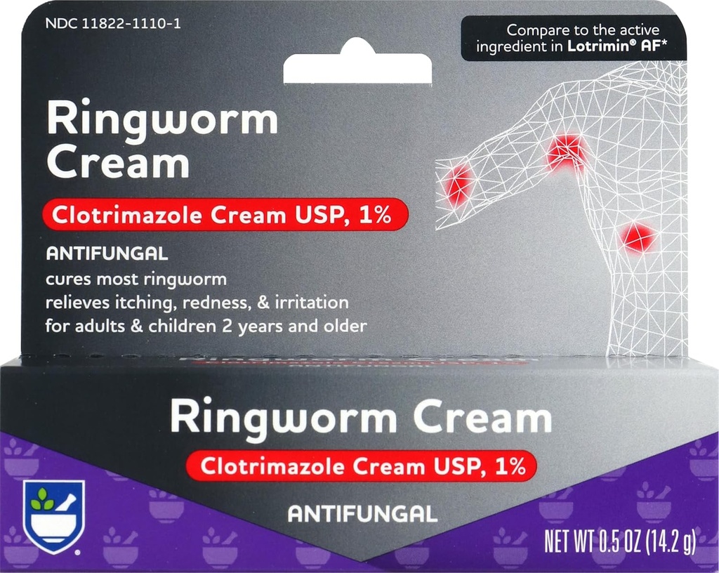 Rite Aid Αντιμυκητιασικό Ringworm Clotrimazole Cream, 0.5 oz (15 g) 
