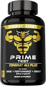 Prime Labs Tongkat Ali for Men - Plus Organic Black Maca Root and Tribulus Terrestris - Performans, Yaşam, Enerji - 60 Kont