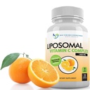 Liposomal Vitamin C 1400mg Per Servis - 180 Veggie Capsules High Abxia Ascorbici, Lypo-Spheric C Kompleks Immune Support Supplement with Powerful Antioksis and Collagen ATM