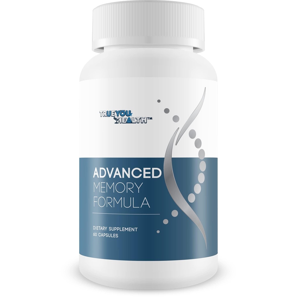 Gelişmiş Memory Formula - True You Health - Our Best Memory & Brain Formula - Ginkgo Biloba ve Diğer Premium Malzemeler ile Bilişsel Performans, Focus ve Clarity