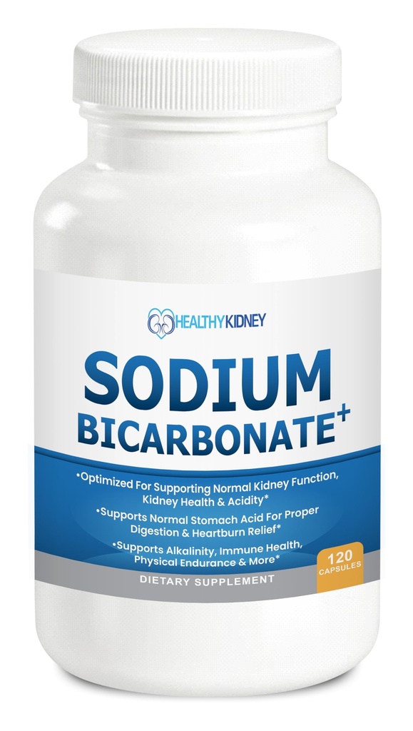 Organic Sodium Bicarbonate Alkaline 650 mg Κάψουλες - Ενισχυμένη υποστήριξη νεφρών, Στομάχι Οξύ Ουδέτερο με Αλκαλιζέ Superfoods, ανοσοποιητικό & Sports Performance Aid, ταχεία δράση αντιόξινο – 120 Caps
