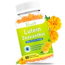Eye Vitamins Lutein & Zeaxanthin Gummies, Sugar Free Eye Health Supplements with Bilberry, Astaxanthin - Support Blue Light, Visual Function and Macular Health - Mango Flavored, 60 Count