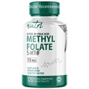 Σύντηξη της φύσης Nutri 5-MTHF L Methylfolate 15MG - 4 Μήνες Προμήθεια, 120 Vegan δισκία - μεθυλιωμένο συμπλήρωμα φολλικού οξέος - Γνωστική λειτουργία, υγεία της καρδιάς, προγεννητική υποστήριξη - μεθυλιωμένο φολικό οξύ