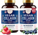 Vegan Collagen for Women and Men - Organic Superfood, Amino Acids Glycine, Lysine, Proline for Healthy Skin, Hair, Nails - Plant-Based Collagen Booster Supplements - 60 Gluten-Free Vegetarian Pills