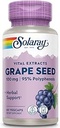 SOLARAY Grape Tohum 100 mg Plus Bioflavonoid Kompleksi | Sağlıklı Kartiovascular & Blood Gemi Desteği | 60 VegCaps