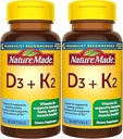 Doğa D3 K2, 5000 IU (125 mcg) D vitamini, Kemik, Diş, Kas ve Immune Health Support, 30 Softgels, 30 Day Supply - 2 Paket