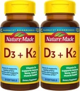 Doğa D3 K2, 5000 IU (125 mcg) D vitamini, Kemik, Diş, Kas ve Immune Health Support, 30 Softgels, 30 Day Supply - 2 Paket