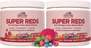 ΧΩΡΑ FARMS Super Reds, Energizing Polyphenol Superfood, Πάνω από 40 Σούπερ Φρούτα και μούρα, Ισχυρά Αντιοξειδωτικά και Πολυφαινόλες, Υποστηρίζει την ενέργεια, Υποστηρίζει την κυκλοφορία, 40 Υπηρεσίες, Μικτό μούρο