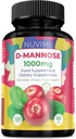 D Mannose 120 Κάψουλες - 1000 mg ανά δόση - Συμπλήρωμα διατροφής Βοηθά στην προώθηση της Ουρολοίμωξης - Φυσική Vegan UTI Άμυνας