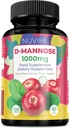D Mannose 120 Capsules - 1000 mg per Dose - Dietary Supplement Helps Promote Urinary Tract Health - Natural Vegan UTI Defense