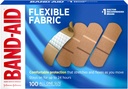 Band-Aid Brand Flex Fabric Steril Bandajları, Az Cuts, Yararlı Yara Bakımı ve Koruma, İlk Yardım, Hurt-Free Comfort Pad, One Dimension 1x3 In, 100 Count