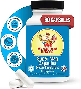 Spectrum Heroes Capsules - Uyku, Rahatlama, Bilişsel Destek ve Calm - Kid & Yetişkin Formula - Wellness ve Dengeyi Teşvik - 60 Capsules