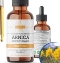 Arnica Liquid Extract - Alkol Özgür, Vegan, Destekler Kas Kurtarma ve Ortak Konfor, Hızlı-Absorbing Tincture, ABD'de Yapıldı - 2 Fl Oz
