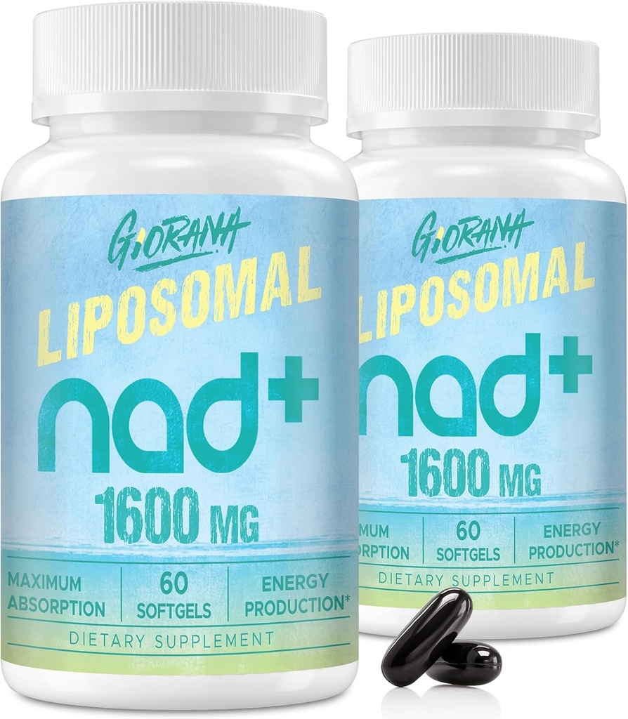 1600 MG Liposomal NAD+ Supplement, NAD+ Boosting Supplement,Superior Abors, A3 for Aging Defense, Longevity, Energy, Repair, Non-GMO, 120 Softgels