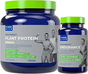 GLIFE Yüksek Etki Bitki Proteini (Vanilla - Yeni Formula) HMB'nin 3000 MG'si ile, No Sugar eklendi, Non-GMO High Influence Endurance