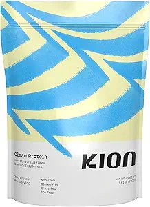 Kion Temiz Protein | Grass-Fed & Pasture-Raized Whey Isolate protein Toz | Smooth Vanilla | 30 Hizmet