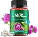 Liver Cleanse & Detox Pills for Liver Health Repair - Milk Thistle Extract, Dandelion Root, Ginger, Beetroot Toz & Vitamins - Natural Liver Support, 60 Vegan Capsules