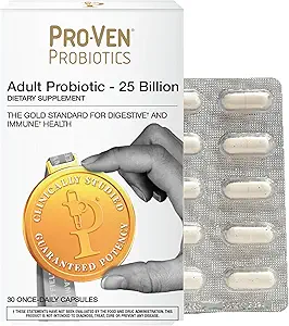 Ultimate Probiotic for Adults | 50 Billion CFU | Supports Digestion, Immunity & Healthy Weight | 30 Multi-Strain Probiotics Capsules | Vegetarian, Gluten-Free, Lactose-Free