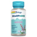 SOLARAY SharpMind Mood Supplement, Nootropic for Relaxation and Stress Relief, Zembrin, Holy Basil, Lithium 5mg, Organic Reishi Mushroom, 60 Day Guarantee, 30 Servings, 30 VegCaps