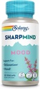 SOLARAY SharpMind Mood Support Supplement, Nootropic for Relaxation and Stress Relief, Zembrin, Holy Basil, Lityum 5 mg, Organik Reishi Mushroom, 60 Day Garanti, 30 Hizmet, 30 VegCaps