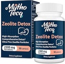2300 MG Zeolite Detox Κάψουλες - Ενεργοποιημένος άργιλος καρβουνιού & Μπεντονίτη, Πολύ Απορροφήσιμος Πλήρης Σώμα, Ήπαρ & Gut Cleanse, Zeolite Clinoptilite(90 Κάψουλες)