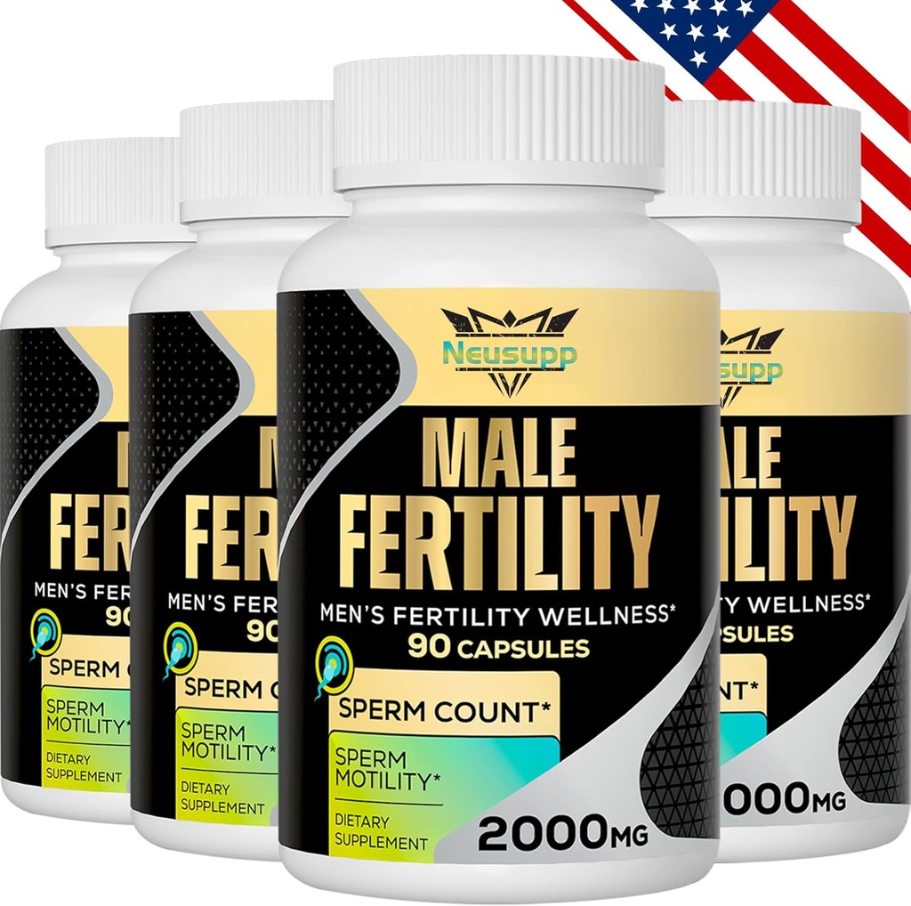 Erkekler için Fertness Supplements, Erkek Prenatal Vitaminler -Optimal Sperm Kont, Motness ve Güçlü, 2000MG Erkekler Maca Root, Zin & Folate for Conception - Packs 4