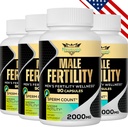 Erkekler için Fertness Supplements, Erkek Prenatal Vitaminler -Optimal Sperm Kont, Motness ve Güçlü, 2000MG Erkekler Maca Root, Zin & Folate for Conception - Packs 4