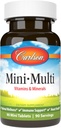 Carlson - Mini-Multi, Vitamins & Minerals, Immune Support & Heart Health, Optimal Wellness, 90 mini tablet.