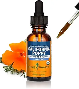 Herbm Pharm, Calming Nervous System Support için Organik Kaliforniya Poppy Sıvı Türlemeyi Onayladı - 1 Ounce
