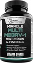 MEGAV-1 Multi-Vitamin, Superfood & Minerals - Probiyotiklerle Günlük Multivitamin, Dgestive Enzyme, Mushroom Complex for Heart Health, Immune Support, Energy & Stamina - 90 Tabletler