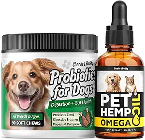 Köpekler için HENmp Petrol - Omega 3,6,9 için Skin + Probiyotikler için Chews