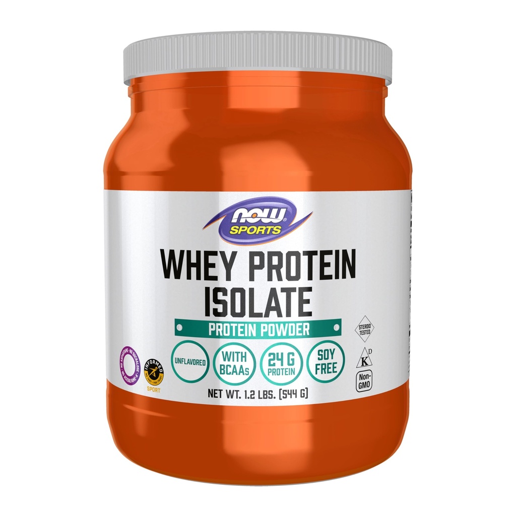 Şimdi Gıda Spor Beslenme, Whey proteini, BCAAs ile 25 g, Unflavored Toz, 1.2-Pound