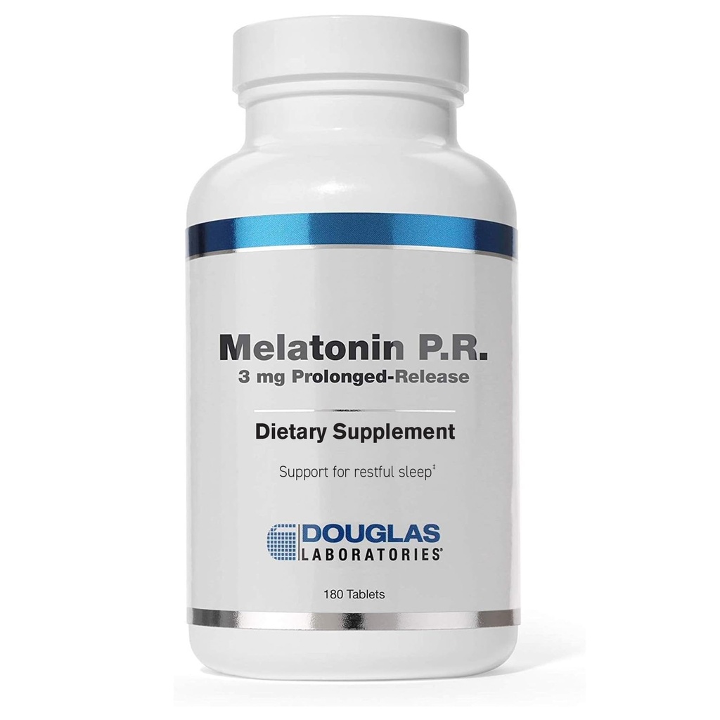 Douglas Laboratories Melatonin Prolonged release - 3 mg Melatonin - Uyku Desteği Tamam - Hormon Dengesi, Rahatlama, Antioksis & Immune System* - 180 Tabletler