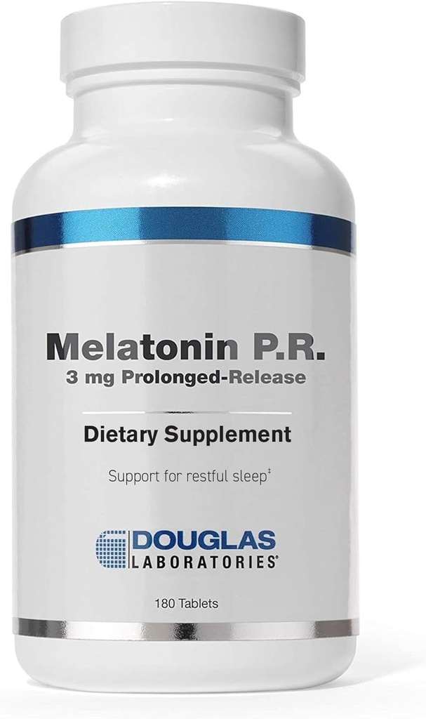 Douglas Laboratories Melatonin Prolonged release - 3 mg Melatonin - Uyku Desteği Tamam - Hormon Dengesi, Rahatlama, Antioksis & Immune System* - 180 Tabletler