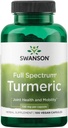 Swanson Full Spectrum Turmeric - Herbal Supplement Ortak Sağlık ve Hareketliliği Destekleme - Doğal Formula Digestive Health - (100 Capsules, 720 mg each)