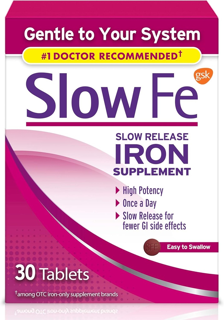 Vitafüzyon PreNatal Gummy Vitamins ve Slow Fe Iron Supplement Tabletleri, Folate, DHA ve 45mg Demir Tabletleri, 30 Kont Kont Kont Kont Kont Kont