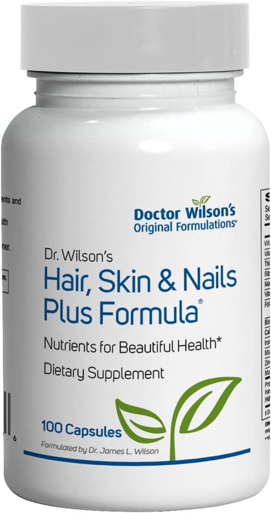 Dr. Wilson'un Saçları, Skin & Nails Plus Formula 100 Capsules Nutrient Saç, Cilt ve Çiçekler için Destek