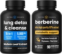 NutraChamps Complete Respiratory & Metabolic Desteği: Lung Cleanse & Berberine Duo