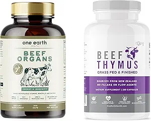One Earth Health Bundle Savings! - Beef Organs and Thymus. 100% New Zealand Pasture Raised Cattle.