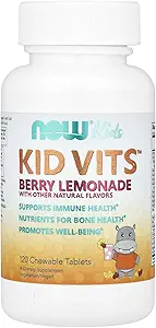 Τώρα Τρόφιμα Kid Vits Berry Λεμονάδα 120 Μασώμενο δισκίο