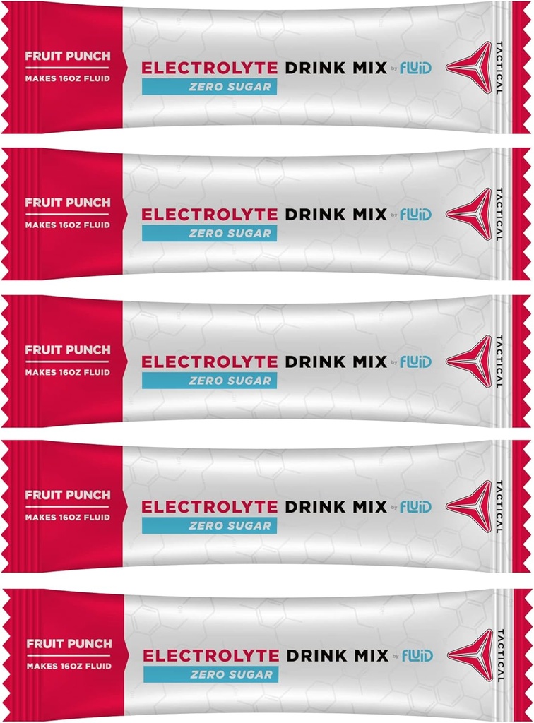 Akış Taktikleri - Zero Sugar, Keto Electrolyte Toz, Hydration Packets, Made in USA (Fruit Punch, 25 Count)