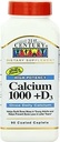 21st Century Calcium, 1000mg Plus Vitamin D, 90 Tablets (Pack of 4)