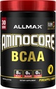 ALLMAX Διατροφή AMINOCORE BCAA σκόνη, 8,18 γραμμάρια αμινοξέων, Ενδο- και μετά την προπόνηση ανάκτησης ποτών, χωρίς γλουτένη, ανανά Mango, 315 g