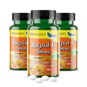 Amerika Medic & Science Rapid-C 500 mg Vitamin C Supplement (3 100 Tablet Paket) Enerji ATM, Günlük Immune Sistem Desteği, Antioksi | Vegan, Non-GMO, Yetişkin Erkekler ve Kadınlar için Ascorbik Asit