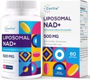 Liposomal NAD+ TMG 250 mg Softgels, Nicotinamid Riboside Alternatif, Actual NAD+ 500 mg with TMG 250 mg Softgels, Nicotinamid Riboside Alternative, Actual NAD+ Tamam, 60 Hizmet