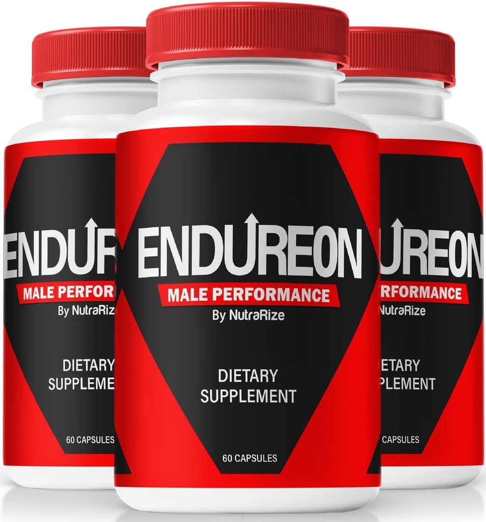 (3 Pack) Endureon Erkek Performans Pilleri - Orijinal Erkeklerin Formula'i Performans, Stamina ve Enerji | Erkekler için Easy-to-Swallow Endureon Pro (180 Capsules)
